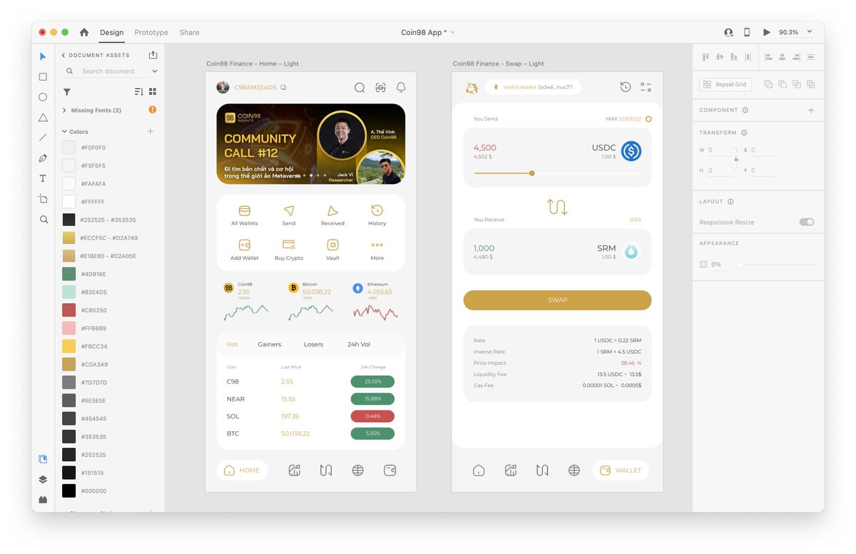 drofin69's tweet photo. Coin98 Finance V11.0.0
#wallet #superapp
Restructure UIUX focus full DEX experience https://t.co/zHrueFMeAS