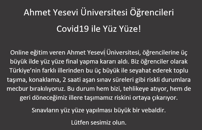 #onlinEgitimeonlinesınav
<a href="/RTErdogan/">Recep Tayyip Erdoğan</a> 
<a href="/ikalin1/">İbrahim Kalın</a> 
<a href="/drfahrettinkoca/">Dr. Fahrettin Koca</a> 
<a href="/fahrettinaltun/">Fahrettin Altun</a> 
@afsindr 
<a href="/AtesAtesKara/">Ates Kara</a> 
<a href="/Dr_Demircan/">Dr Ahmet Demircan</a>
<a href="/drleventakin/">Prof. Dr. Levent Akın</a> 
<a href="/drtevfikozlu/">Prof. Dr. Tevfik Özlü</a> 
<a href="/AlpayAzap/">Alpay Azap</a> 
<a href="/AKINKAYA6/">Prof.Dr. Akın Kaya</a> 
<a href="/fsebnemerdinc/">F. Şebnem ERDİNÇ</a> 
<a href="/PYamanel/">Prof. Dr. Levent Yamanel</a> 
<a href="/drztufan/">Zeliha Koçak Tufan</a> 
<a href="/serapsimsekyvz/">Serap Şimşek Yavuz</a>
<a href="/fcsenel/">Prof. Dr. Figen Çizmeci Şenel</a> 
<a href="/DocGulay/">Prof.Dr.Gülay Korukluoğlu</a> 
<a href="/OkyayPinar/">PINAR OKYAY</a> 
<a href="/halil_hoca/">Halil_hoca</a>