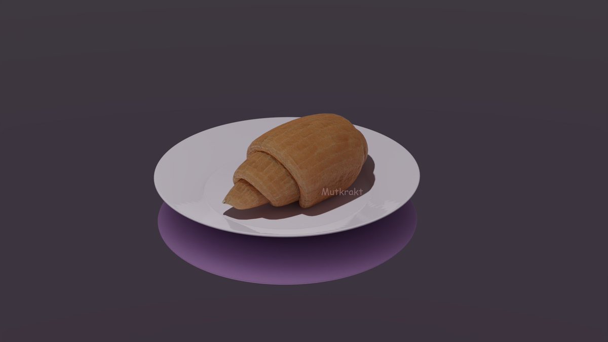 mutkrakt's tweet photo. Our croissant 🥐for you (3d model made with #blender )
.
.
#croissant #3d #model3d #confectionery #bakery #winter #model #sculpture #instagood #dinner #dessert #pastryshop #croissantlover #pastries #croissant🥐 #bakery #croissants #cafe
#bread #breadculture #newyear https://t.co/S45lyEduRC