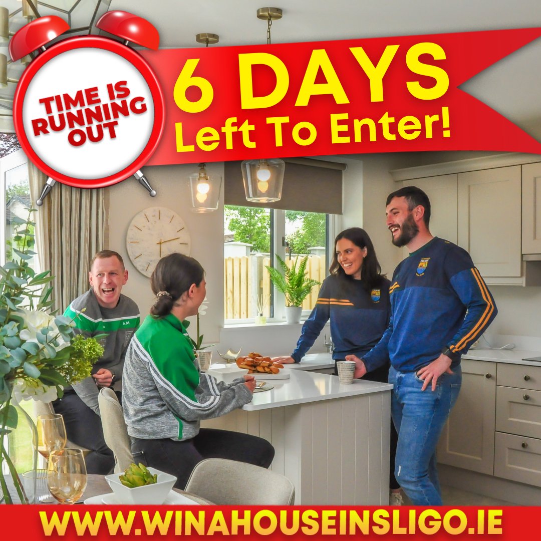 WinAHouseInSligo (@winahousesligo) on Twitter photo โณ ๐ฒ ๐๐๐ฌ๐ฆ ๐๐๐๐ง ๐ง๐ข ๐๐ก๐ง๐๐ฅ โณ
It's time to get your ticket for our #WinAHouseInSligo draw!
๐๐ผ winahouseinsligo.ie
You could win...
๐ก A luxury 3 bed house on the Strandhill Road in Sligo
๐ถ ๐ข๐ฅ โฌ300,000 cash
<a href="/currygaaclub/">Curry GAA Club</a>
<a href="/ShannonGaelsGAA/">Shannon Gaels GAA</a> โณ ๐ฒ ๐๐๐ฌ๐ฆ ๐๐๐๐ง ๐ง๐ข ๐๐ก๐ง๐๐ฅ โณ
It's time to get your ticket for our #WinAHouseInSligo draw!
๐๐ผ winahouseinsligo.ie
You could win...
๐ก A luxury 3 bed house on the Strandhill Road in Sligo
๐ถ ๐ข๐ฅ โฌ300,000 cash
<a href="/currygaaclub/">Curry GAA Club</a>
<a href="/ShannonGaelsGAA/">Shannon Gaels GAA</a>