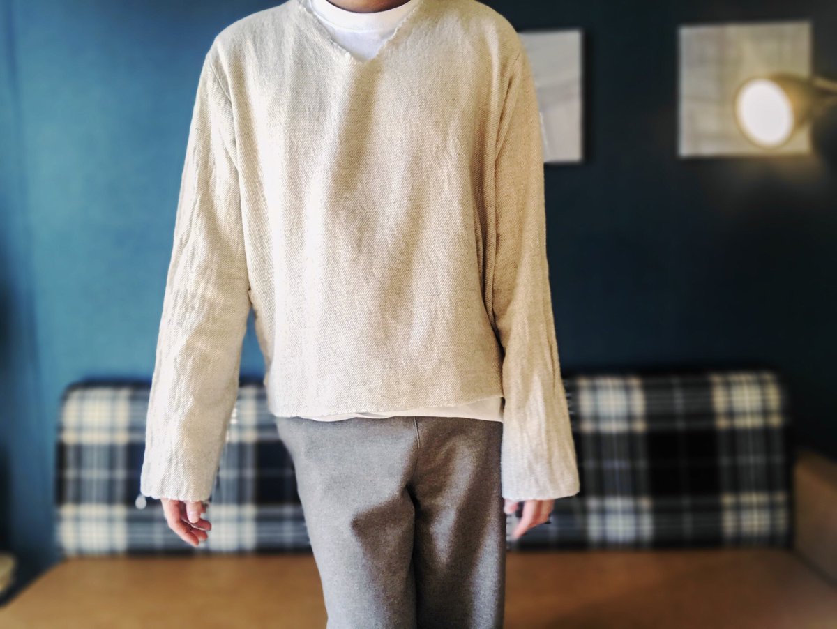 sunsea shrinkage vneck サイズ3 藤井風色違い着用 藤井風様が紅白で着てたsunseaというブランドの服、色違い&上だけ売っ