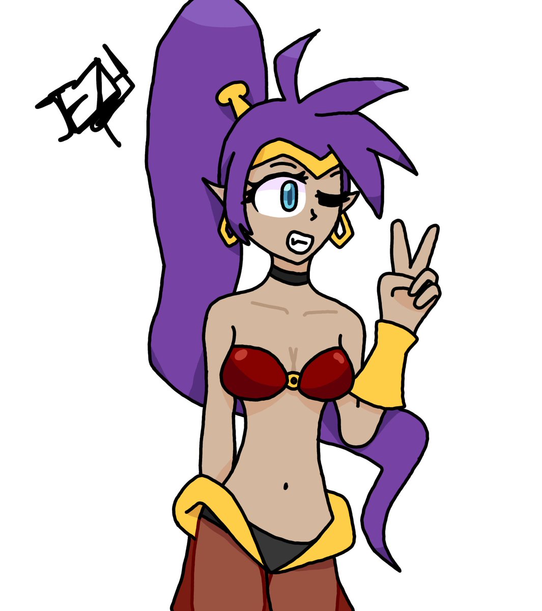 Un dibujo de Shantae #Shantae @WayForward.