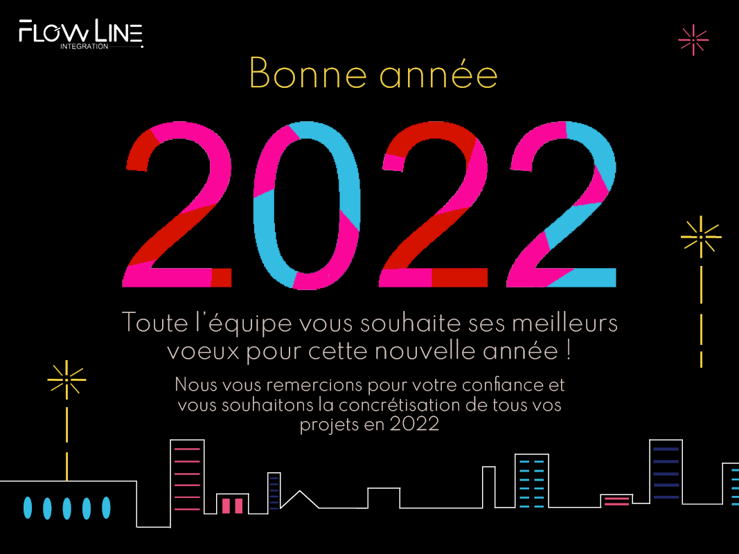 FlowLine_fr's tweet photo. #FlowLineIntegration vous souhaite une très belle année 2022 ! 🎉

Toute l'équipe a hâte de passer une nouvelle année à vos côtés 🙌

#sagex3 #crm #erp #solutiongestion #integrateurerp #integrateurcrm https://t.co/bUkUcli9m8