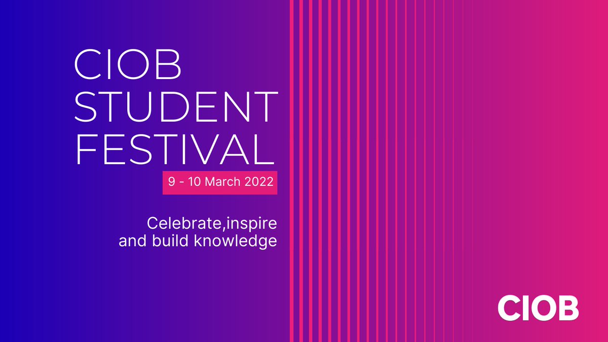 theCIOB's tweet photo. If you are a CIOB Student Member we have a free two day virtual event made for you. Discover more at https://t.co/K8vGPNdPBu
#CIOB #Construction #Student #Studying #Careers #Architecture #Surveying #Building #ConstructionStudents https://t.co/yZ8kxmsybv