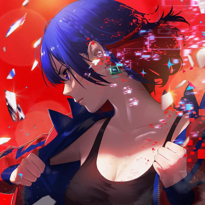 KAMITSUBAKI STUDIOの理芽さん描かせていただきました✨
今回のお歌はクールでとても素敵です‼
オリジナル曲がまた超良曲ばかりだからマジおススメです!!「十九月」という曲ずっと聴いてる♪
#理芽 

https://t.co/9htz2kPnsI 