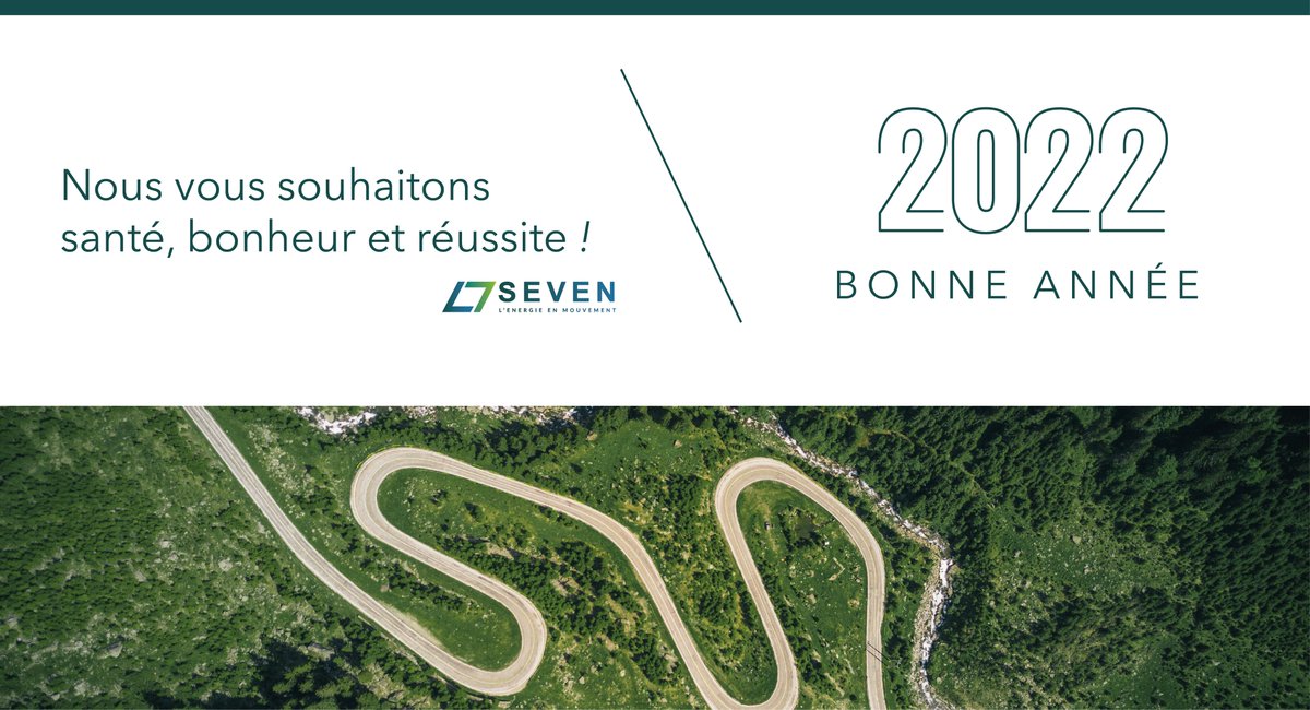 🗓 Toute l'Equipe #SEVEN vous souhaite une bonne année 2022 ! Que le bonheur, la santé et la réussite couronnent pleinement cette nouvelle étape de votre voyage. Que votre route soit parsemée de rencontres enrichissantes et de belles opportunités ! 🎈
#Energie #Transport #2022