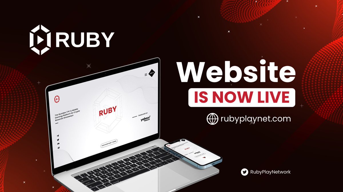 RubyPlayNetwork's tweet image. 🟢 OUR NEW WEBSITE IS NOW #LIVE!

See our new logo and brand design, featured throughout additional landing pages &amp;amp; content! 📈♦️

New Website:
♦️rubyplaynet.com♦️

#Rubysweeper will be added to the new platform on Thursday once the animation to the #game is changed 🛠🗓
