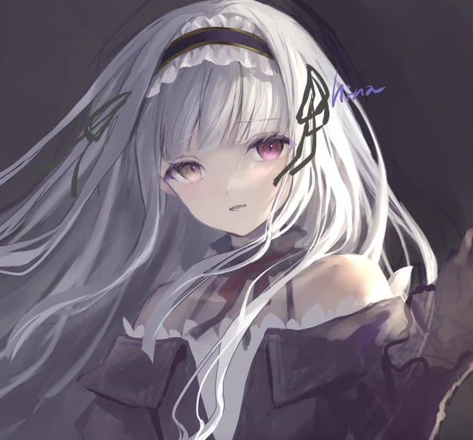 線画を描かずにラフから直接色を塗ってみてるのですが、こちらのが良い感じに描ける気がします…!やったー 