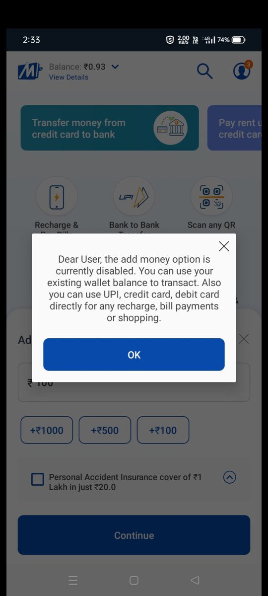 2baRanjan's tweet photo. @WazirXCares @keen_Indian Consider  the problem seriously common man can't trade because of this shit wallet system 
Kind request you to enable UPI system https://t.co/iUATipmh4H