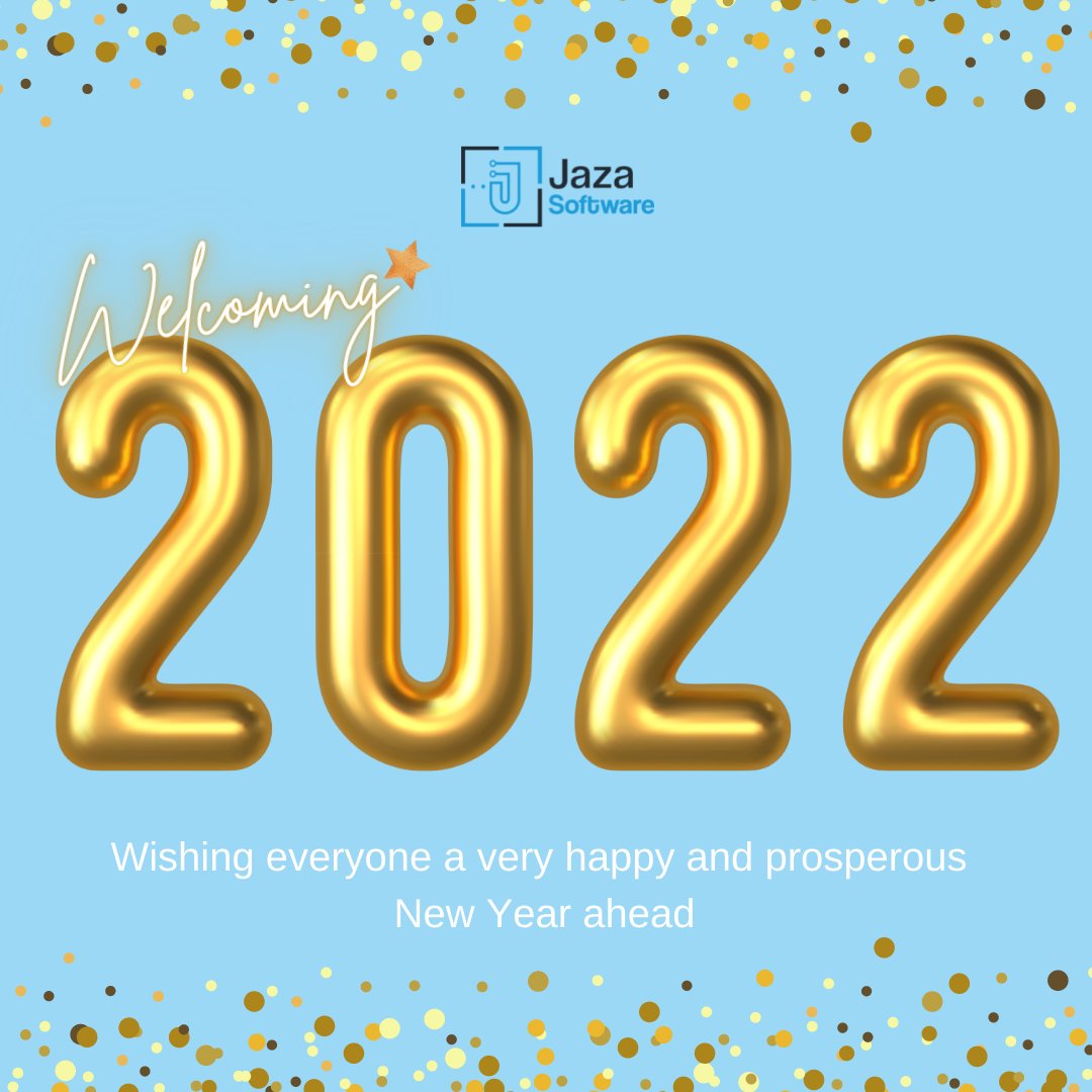 jazasoftware's tweet photo. Happy New Year 2022! 

As this challenging year comes to a close, we celebrate the victories and efforts of people through technological innovations and digital transformation that made it possible to overcome every setback. https://t.co/507Ff3cGw0