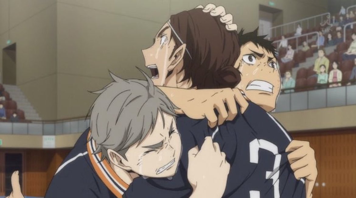 RT @dystoshiki: haikyuu's is the only anime that makes you cry for the winning team and the losing team https://t.co/PqwRPM961f