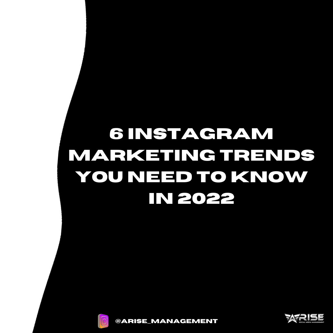 arisemgmt's tweet photo. Instagram marketing trends of 2022, Head over to @arisemanagement on Instagram for the rest of the post! 

#marketing #smallbusiness https://t.co/9wR0WRJNTt