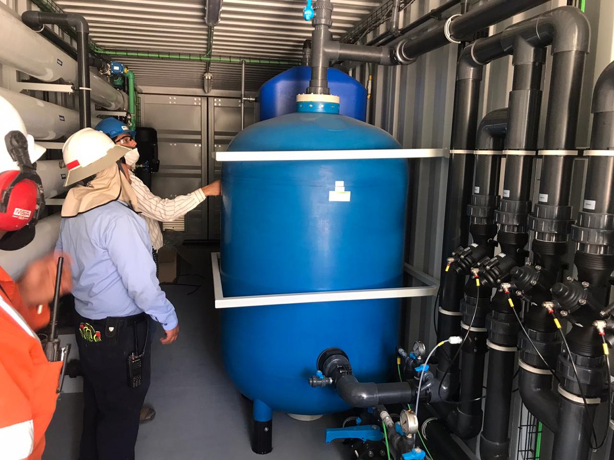 AZUDWater's tweet photo. In this #AZUDproject we want to talk about the installation of this containerized plant with the aim of demineralizing water from a well. 💦
Thanks to these, the group will be able to improve copper extraction systems, minimizing its #waterfootprint
#AZUDMexico #watertreatment https://t.co/EtOOvO8PNe