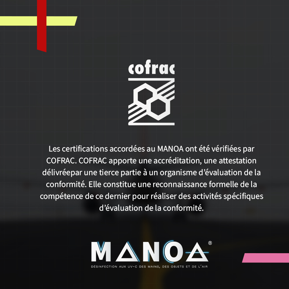 Grâce aux accords multilatéraux dont le COFRAC est signataire, l’accréditation obtenue en France par notre produit le MANOA UVC est également reconnue en Europe et dans le monde.
💡En savoir plus ?
 📳Tél. : +33 (0)9 70 07 70 00 
 #accreditation #europe