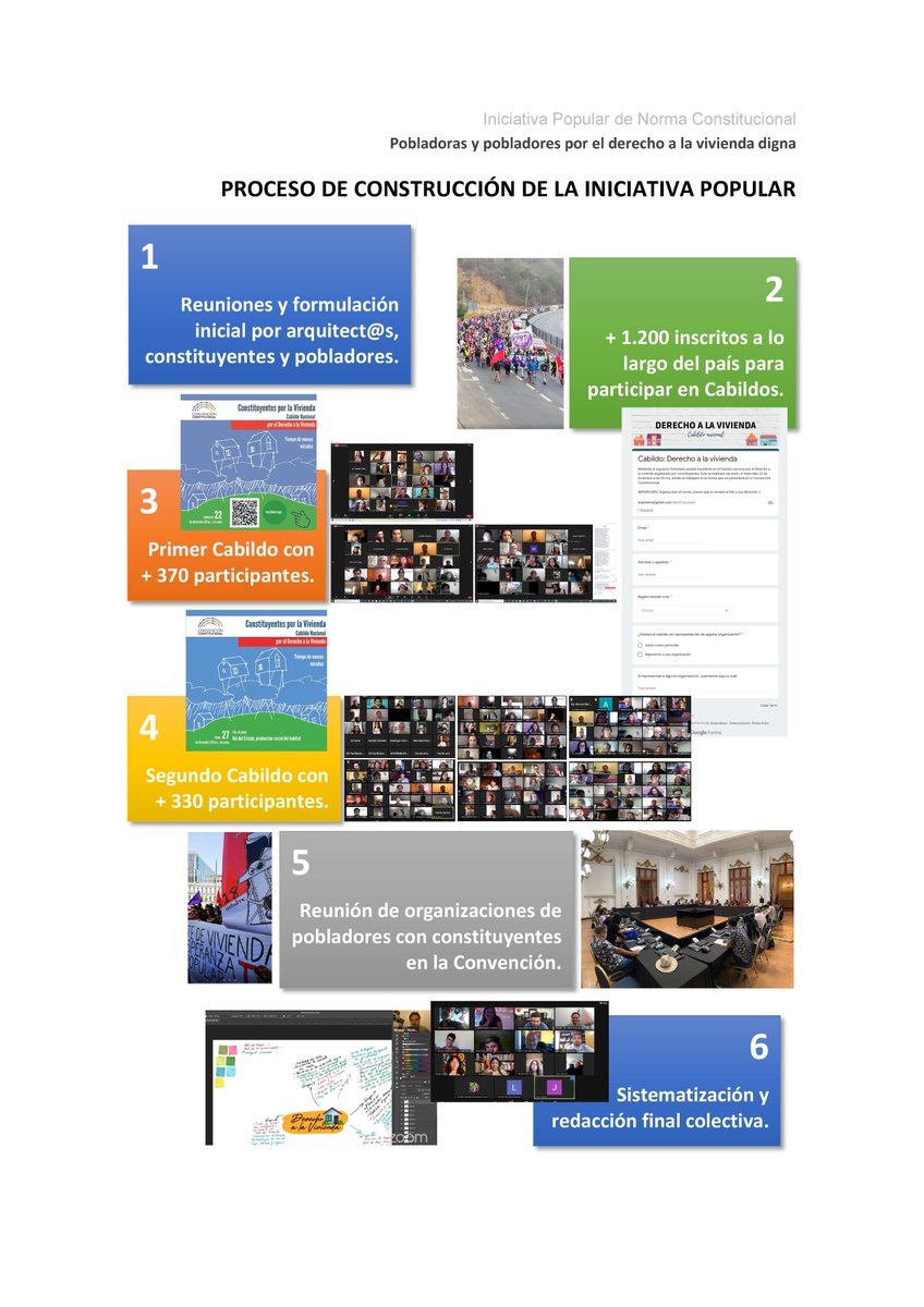 COMUNICADO: Hoy habrá #PuntoDePrensa para informar ingreso de Iniciativa Popular de Norma Constitucional denominada: "Pobladoras y pobladores por el derecho a la vivienda digna", por organizaciones y constituyentes patrocinantes.
A las 16:30 en la Convención, en el Ex Congreso.