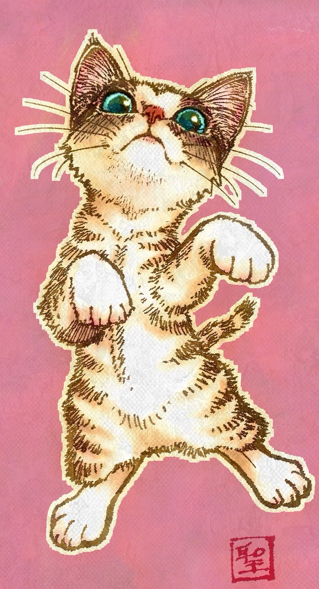 「おはこんばんちはっ!! 」|CatCuts ✴︎日々猫絵描く漫画編集者のイラスト