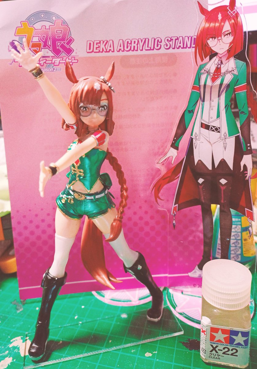 ebisumaru11's tweet photo. #ウマ娘
#tof5
秋月剛（@akidukituyosi）さんのチームカノープス（バックダンサーver）なんとか正月中にイクノディクタスさんだけ完成！
1/12サイズのガレキは始めてで試行錯誤が多かったけれど楽しかった！
ターボ、マチタン、ネイチャもガルバルゾー！ https://t.co/2261A0xV1u
