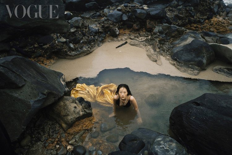 peng chang in ‘heat wave’ by zhong lin for vogue taiwan, january 2022