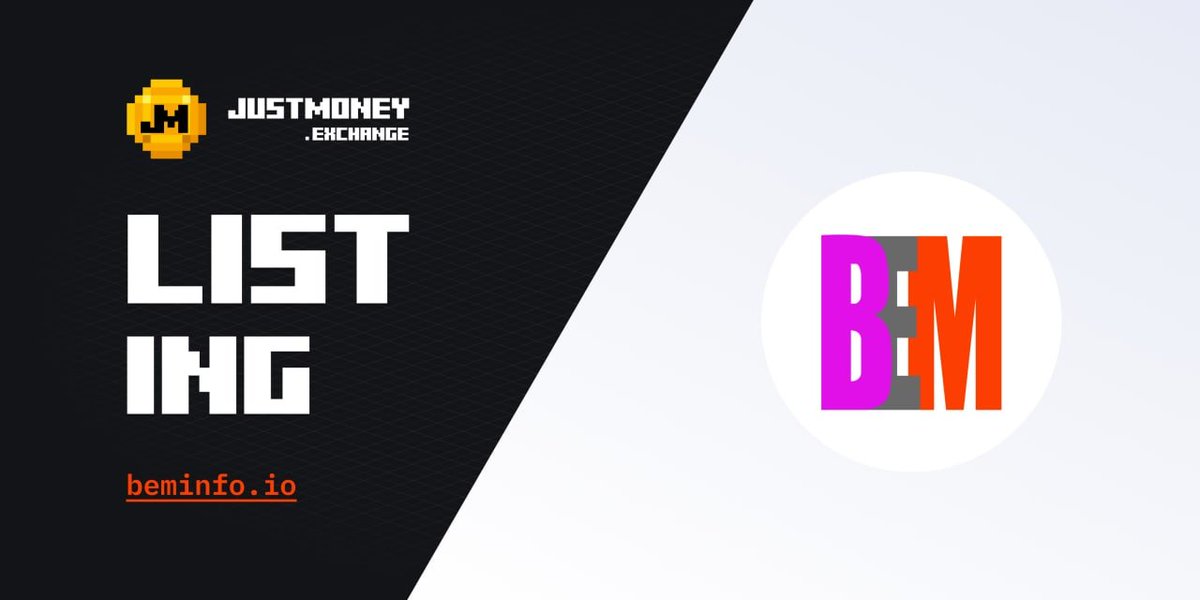 JustMoneyIO's tweet image. We are glad to announce the second listing of this year. $BEMT is a token offered by BEM foundation (TRON) and is used instead of money for participants in all entrepreneurship and job creation plans and all programs designed by the foundation.

#Tron #JustMoney $BEMT #BEM $JM