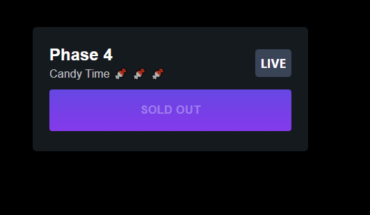 AND WE'RE SOLD OUT!