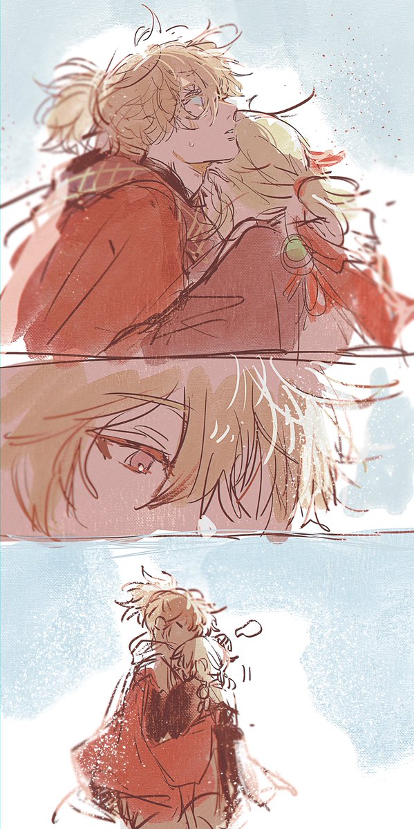 comforting a stranger #kazutomo