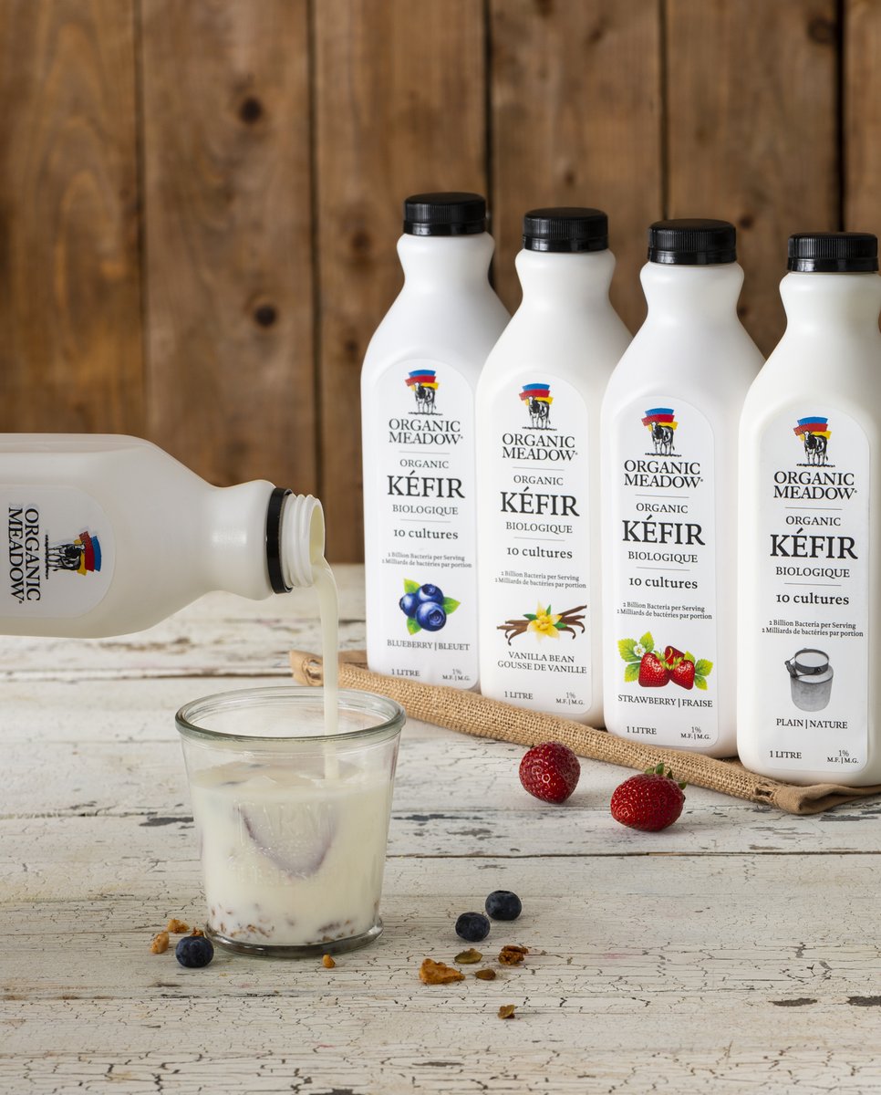 Looking for a probiotic kick? Kefir is like a drinkable yogurt, packed full of probiotics. Available in Plain, Strawberry, Blueberry, and Vanilla.