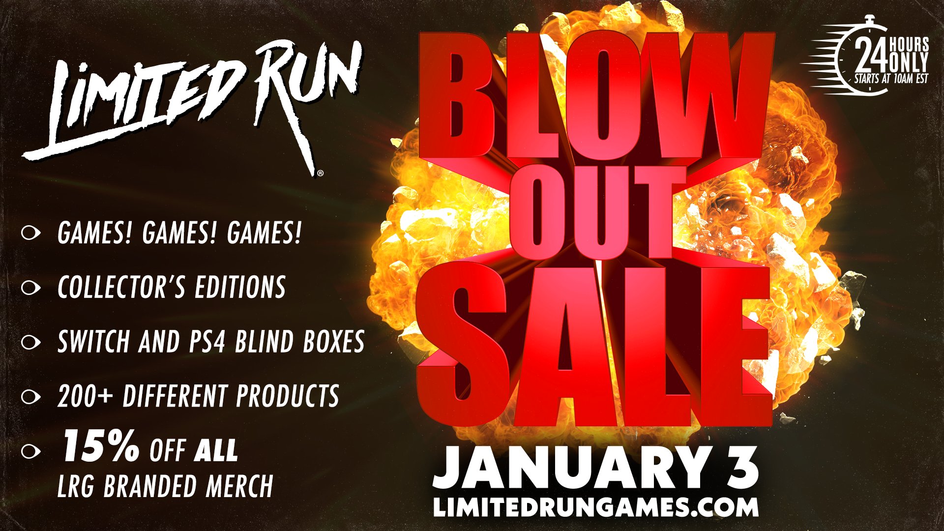Limited Run Games on Twitter "The time is NOW! Our 2022 BLOWOUT SALE