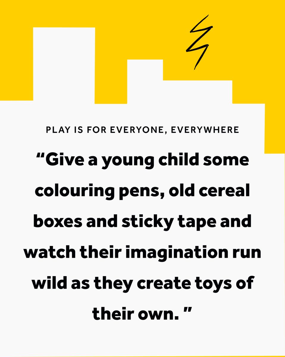 We believe that every child can and should have an equal chance to learn through play. And the best thing about play is that it doesn’t have to cost a thing.

Read more about why play is for everyone here: learningthroughplay.com/why-play/play-…

#LearningThroughPlay #CreativetyMatters