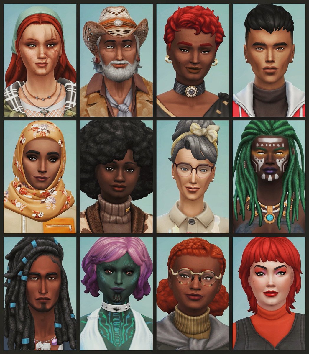 NukaVibes's tweet photo. Realized I never shared some of my fav Sims 4 CAS creations from last year!

so yeah, this is that 😂🥳

✖️Console = noCC + noMODS https://t.co/wulXlA2js7