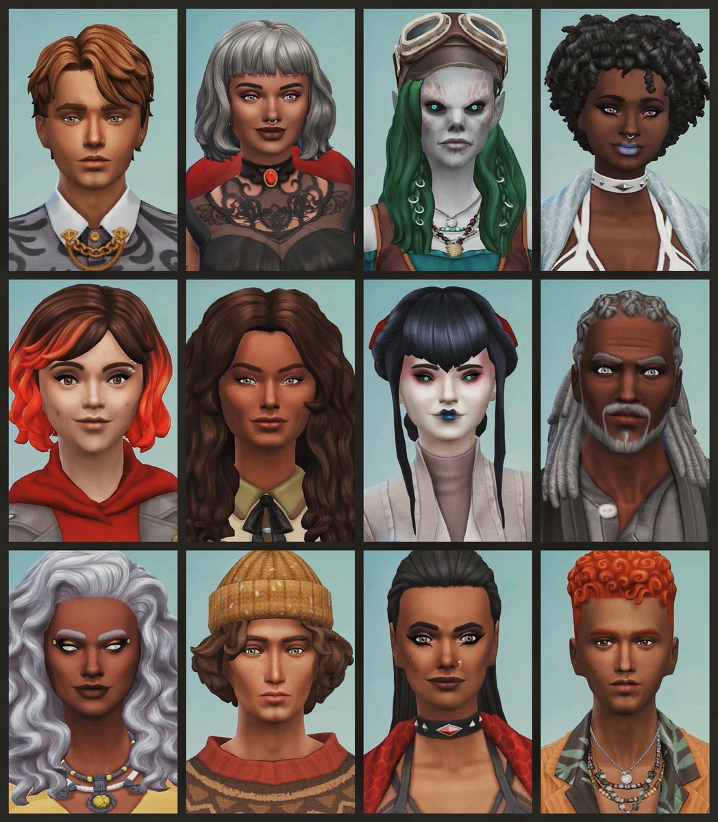 NukaVibes's tweet photo. Realized I never shared some of my fav Sims 4 CAS creations from last year!

so yeah, this is that 😂🥳

✖️Console = noCC + noMODS https://t.co/wulXlA2js7