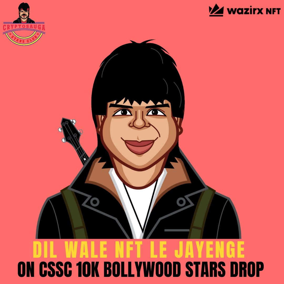 WazirXNFT's tweet image. Replace one word in a movie title with NFT. 🚀

We&apos;ll start:👇
&quot;Dil wale NFT Le Jayenge.&quot; 

@cssclub_ @kunalkamble @PrasadPBhat 
#WazirXNFT #CSSClub #NFTCommunity #NFTCollector #pfpNFT