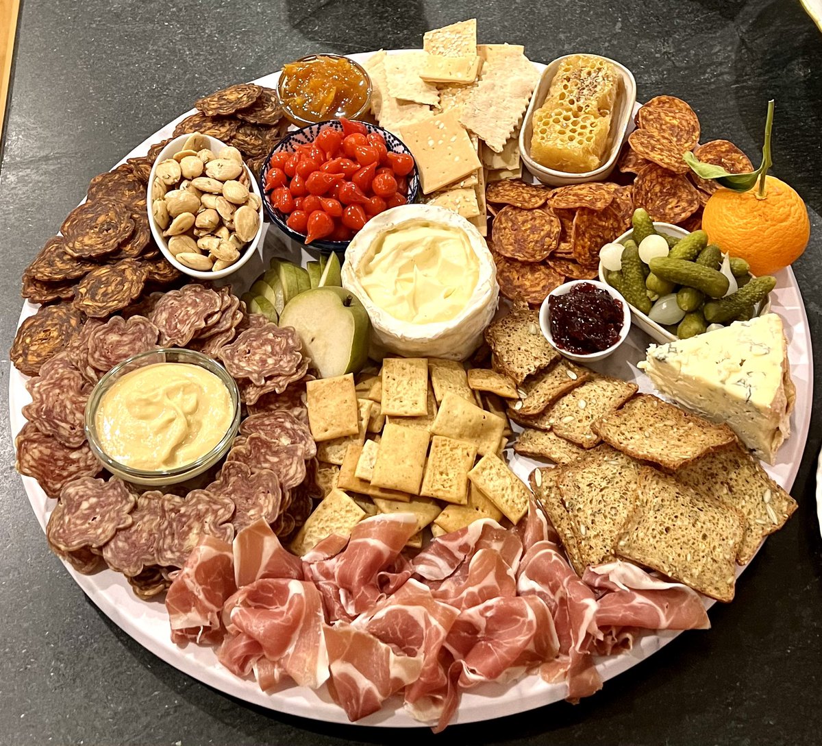 eatunion's tweet photo. Anyone else make a #charcuterie board over the holidays? https://t.co/9CMqVC94qt