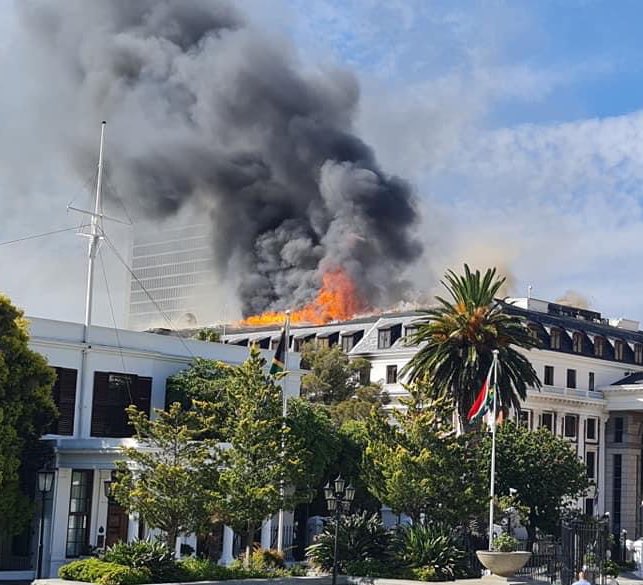 RT @Abramjee: The fire at Parliament flares up again. https://t.co/AGMvNrsnpW