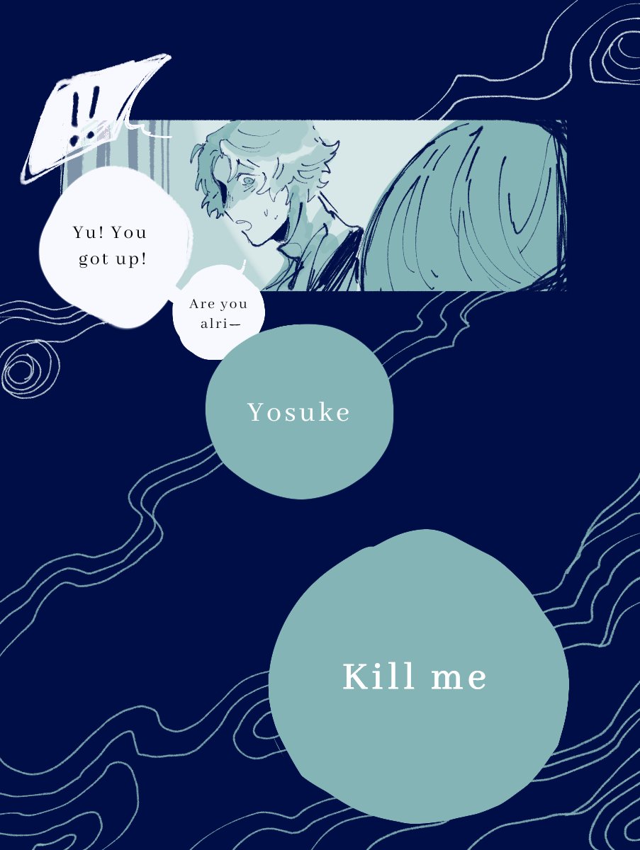 erskyee's tweet photo. yosuke dropped the formality becos panic.
drawing one of my favorite scene from the TB manga as them ig (part1) https://t.co/EttOJuAFfa