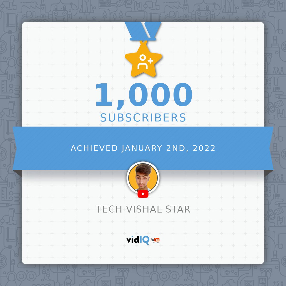 TECHVISHALSTAR's tweet photo. THANKS YOU MY YOUTUBE FAMILY
@YouTube @YouTubeCreators https://t.co/AV5TwoOGr8