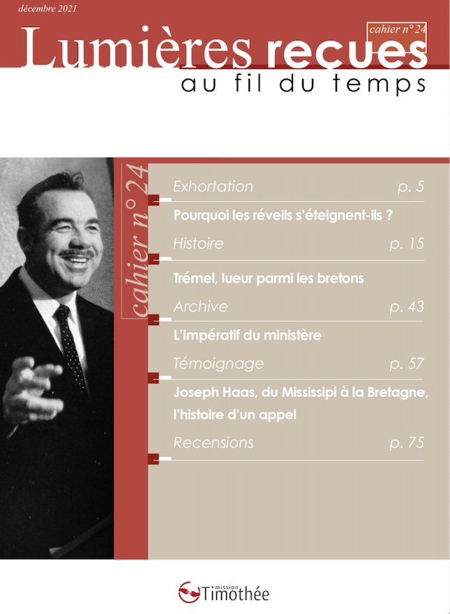 Le dernier numéro de la revue "Lumières reçues au fil du temps" disponible en écoute sur le site de la Mission Timothée : missiontimothee.fr/lecture-revue-… #revue #protestantisme #évangélique #réveil #Bretagne