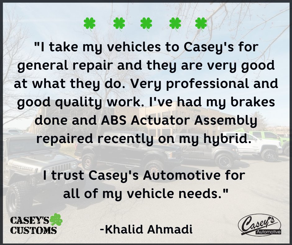 We are proud to have earned this level of trust from our customers over the years!🍀