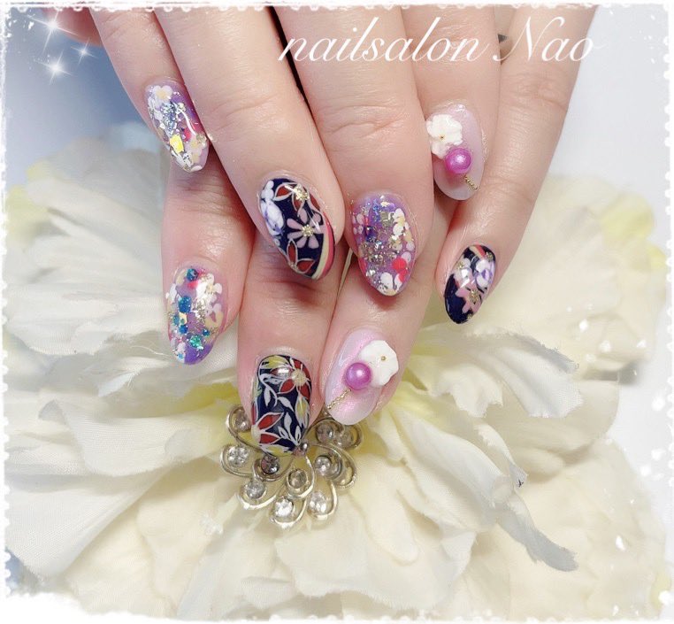 chiimomoricky's tweet photo. お正月にピッタリな
鬼滅の刃　鬼ネイル
イメージネイル💅

#鬼滅の刃　#鬼滅の刃ネイル
#きめつのやいば　#鬼滅ネイル　
#鬼滅の鬼　#鬼滅の鬼ネイル
#珠世　#珠世ネイル
#ネイルサロン奈桜 https://t.co/WxZh30uMy8