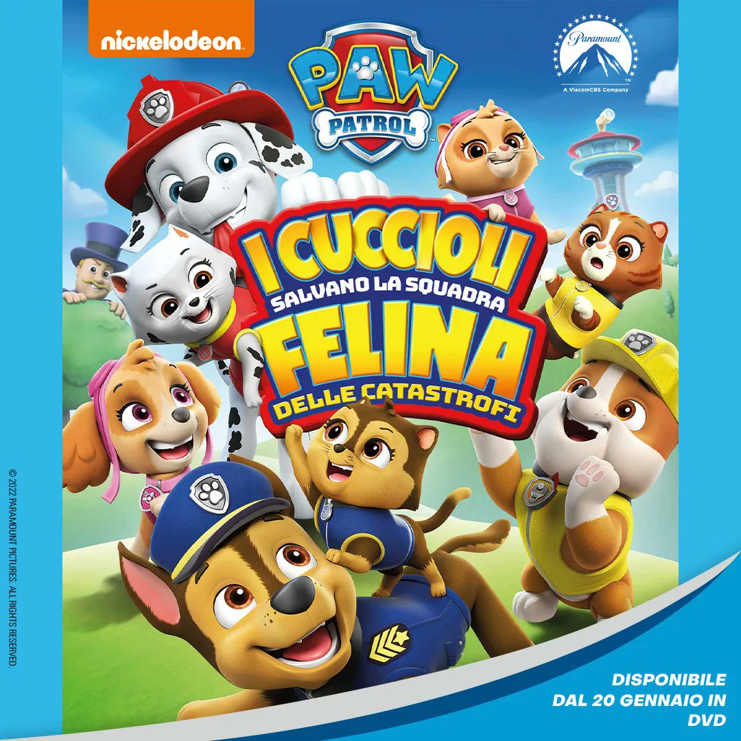 PlaionItalia's tweet photo. Cosa hanno in comune un possente uomo delle nevi e dei simpatici gattini? Sono i protagonisti delle prossime avventure! #BigfootFamily, #BigfootCollection e #PawPatrol - #ICuccioliSalvanoLaSquadraFelinaDalleCatastrofi, firmato @ParamountPIT, arrivano il 20 gennaio in home video. https://t.co/JQ0tMbVKWw