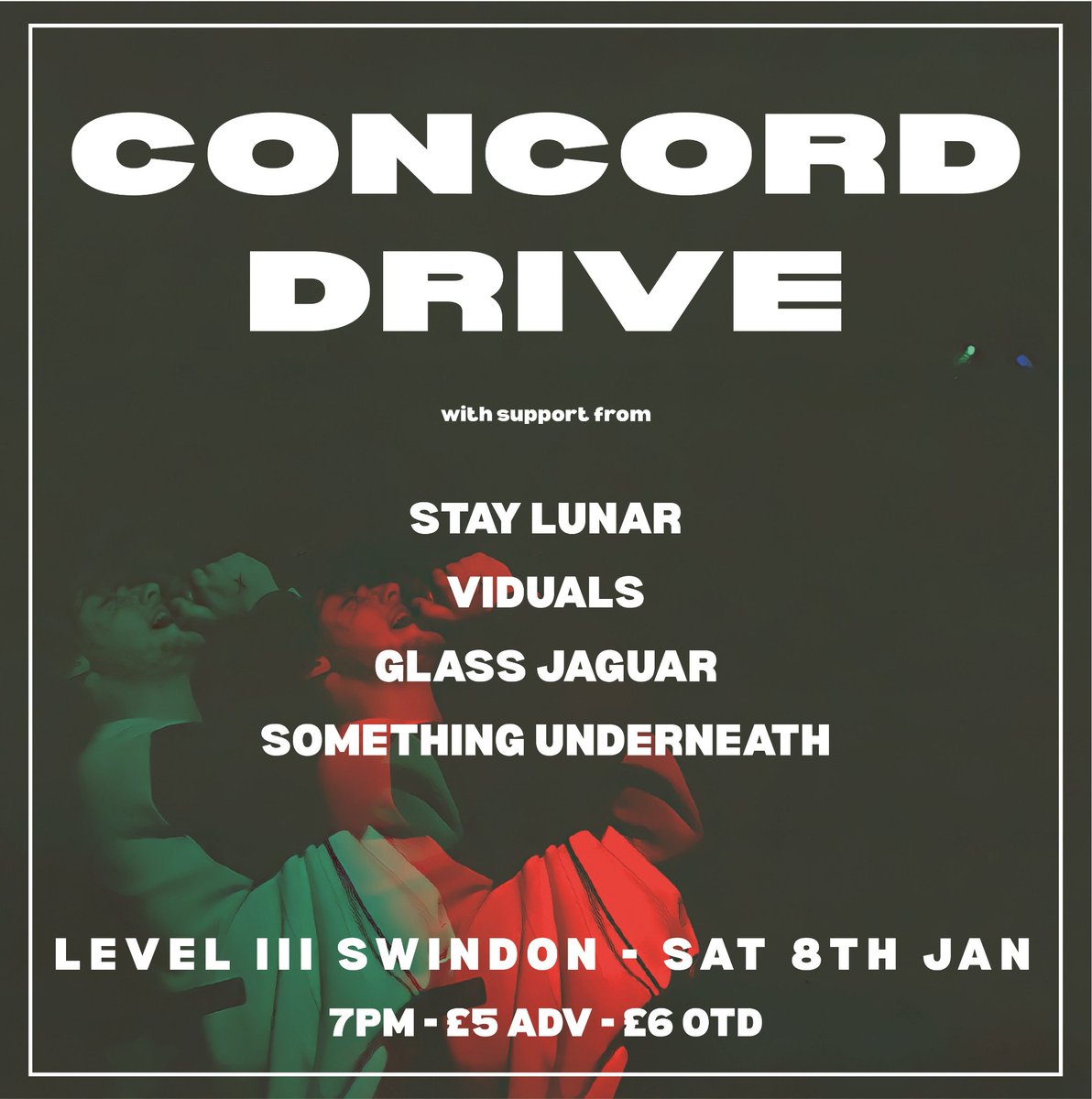 ‼️SWINDON‼️

We’re starting the year off with a bang! 5 great bands this Saturday 🎸

-Tickets Available in our bio-