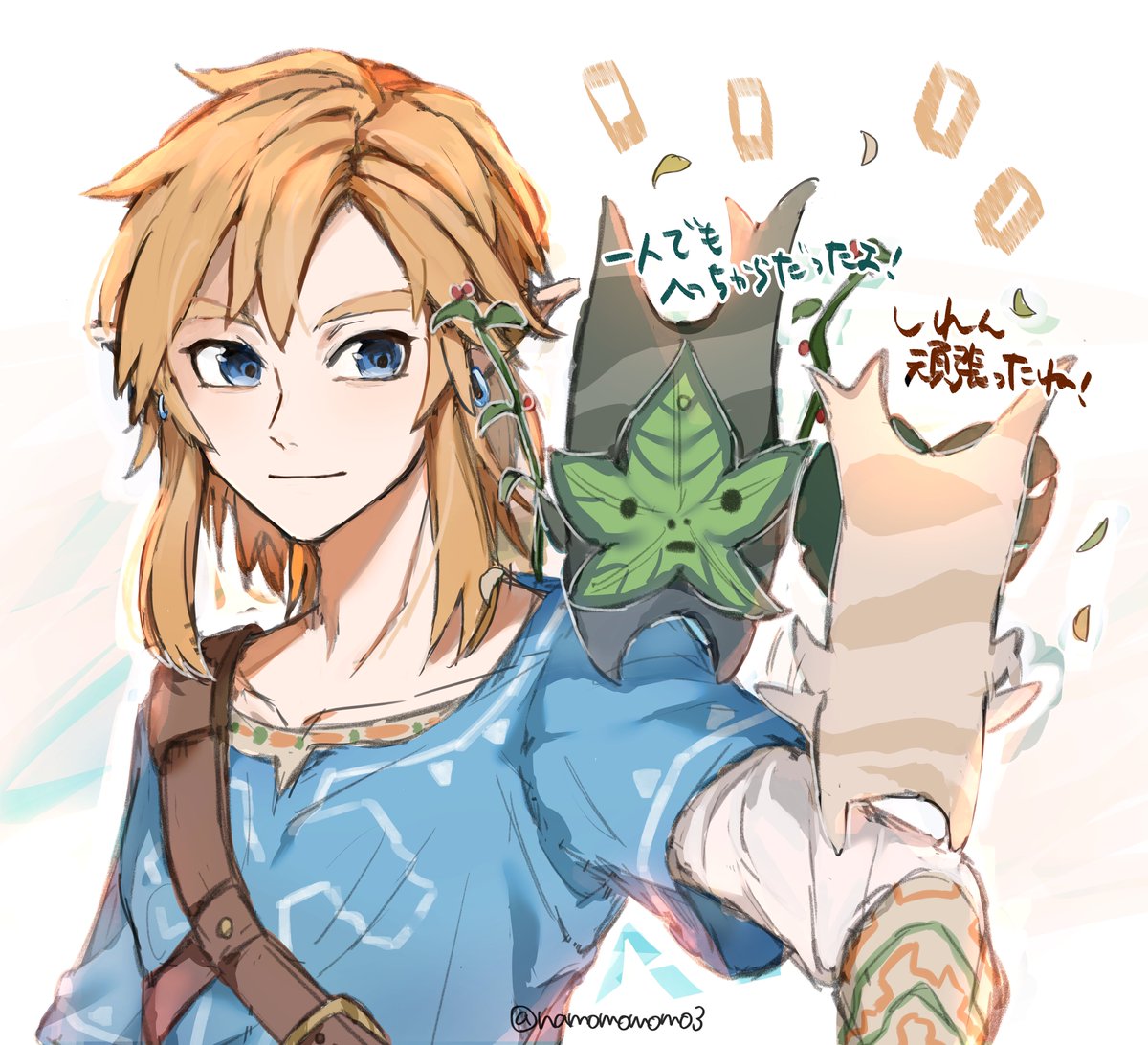 トッチー氏をはじめコログ達がただただ可愛いという絵です 1日目 Zeld 村越なものイラスト