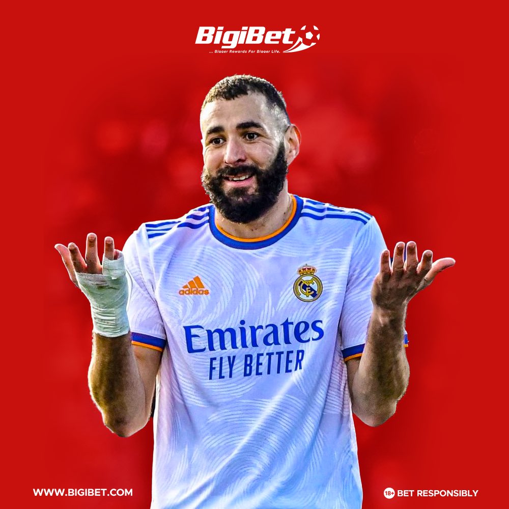bigibet's tweet photo. Shocking start to 2022 for Real Madrid following a 1-0 loss away at Getafe last Sunday. 

Carlo Ancelotti’s side were underwhelming for most of the game after conceding the only goal of the match through a defensive mistake from Eder Militao 😬

Can Madrid avoid anymore slip ups? https://t.co/h4S3y9NIll