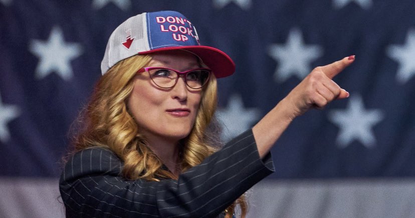 #DontLookUp Meryl Streep percula chi l’aveva definita “attrice sopravvalutata” con una caricatura servita fredda e spassosa🇺🇸#trump