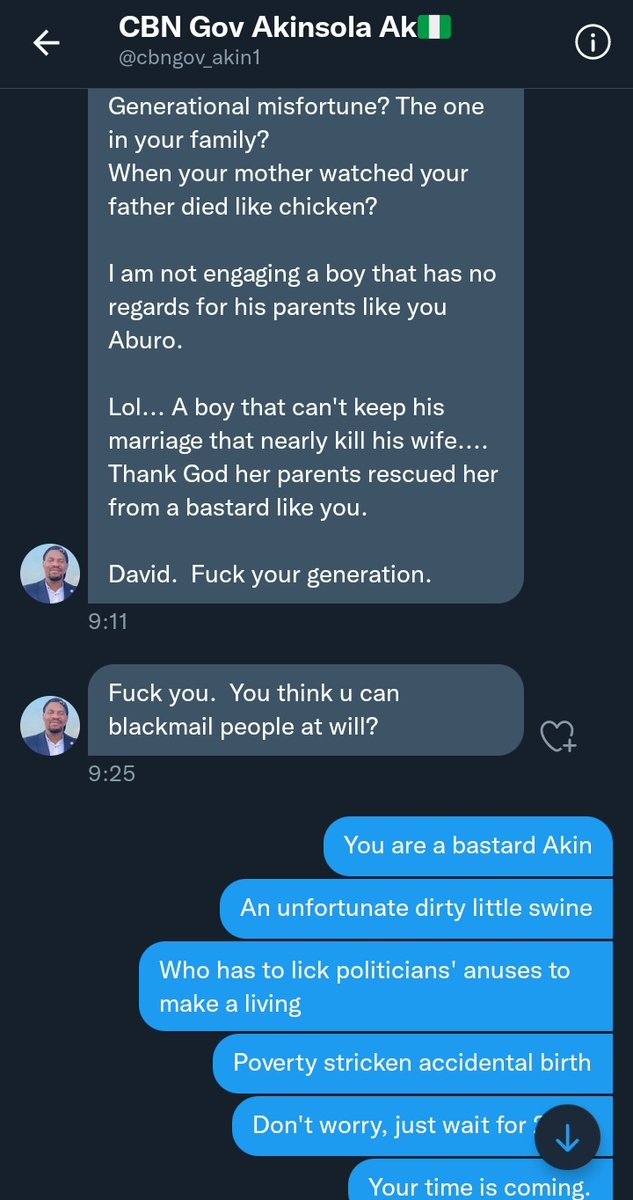 DavidHundeyin's tweet photo. For the record, this generationally unfortunate bastard and career Abike Dabiri muff diver @cbngov_akin1 was on the phone with Itunu's dad the week before she died yelling at the man to stop disturbing him, that what else does he want them to do.

This person is on public payroll https://t.co/UaCj1qVHSK