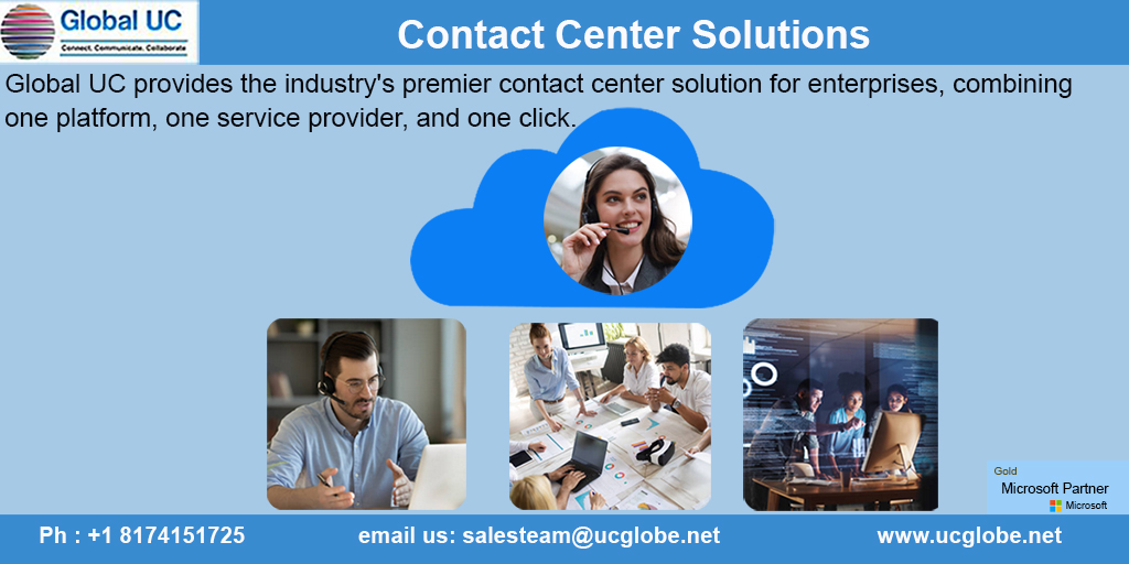 ucglobe's tweet image. Contact Center Solution

Global UC provides the industry&apos;s premier contact center solution for enterprises, combining one platform, one service provider, and one click.

#teamsdirectrouting #CRM #PBX #globalpstn #MicrosoftTeams #CCaaS #autoattendant #contactcentersolutions