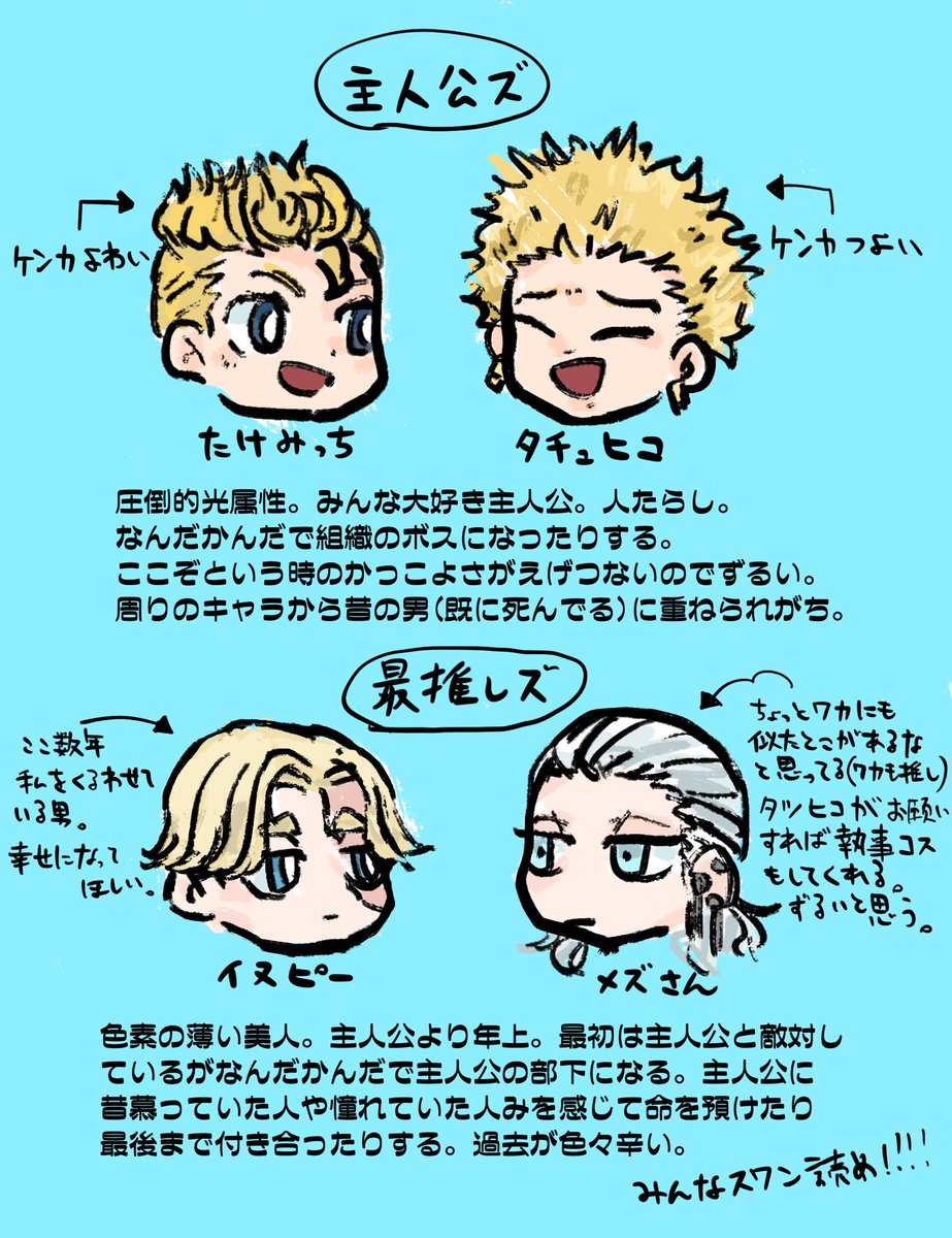 リベとスワンの主人公と最推しの関係性が似ている。 