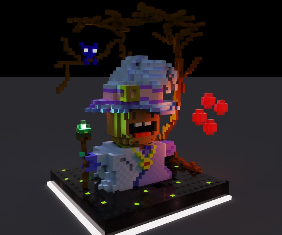 Our friend <a href="/yspud/">Yohan Spud</a> made this AMAZING voxel of the Wizard ArbiDude. I love it 😀