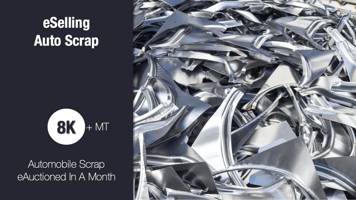 hellomjunction's tweet photo. A leading automobile manufacturer approached us for selling #AutomobileScrap items through our advanced eAuction platform. Our experts helped the client sell 8,000+ MT of metal scrap from their plants in one month.

To know more - contactus@mjunction.in

#autoscrap #metalscrap https://t.co/GAcJx0hTad