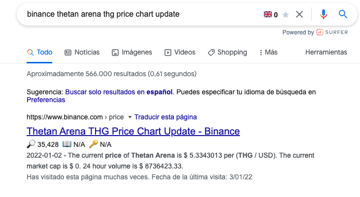 ivanmetacrypto's tweet photo. @dadaas @ThetanArena The #thg #ThetanArena chart is already showing on Binance! The listing is confirmed! Just search on Google :) https://t.co/YvLAUn6mXb