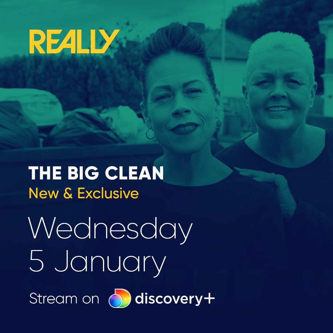 2 DAYS TO GO! 🤩
Our brand new series.... THE BIG CLEAN 🧼🧹 starts on Wednesday 5th January - 9pm on REALLY channel <a href="/reallychannel/">Really Channel</a> 

<a href="/curvyessex/">CURVES & COUTURE</a>  <a href="/curvybridesAl/">Alison Law</a> 

<a href="/discoveryplusUK/">discovery+ UK</a> 

#thebigclean #joandal #newtvshow #cleaningshow #cleaning #essex #reallychannel